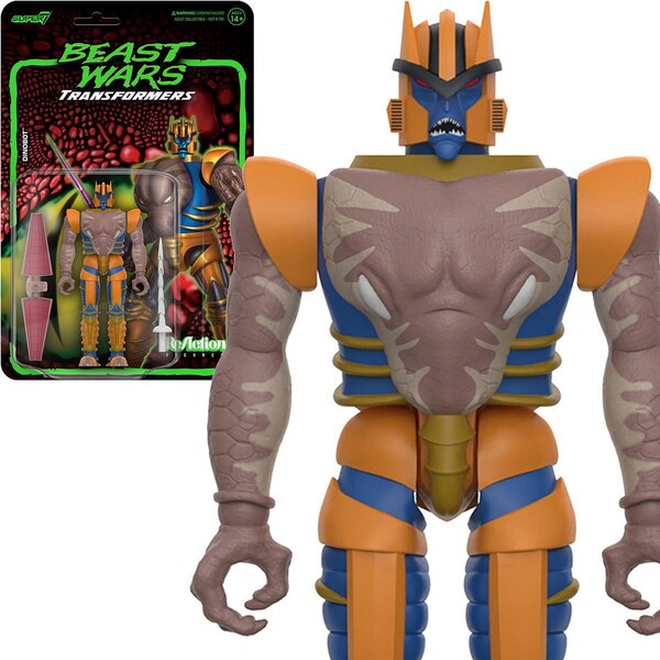 Image Of Dinobot Beast Wars Super7 Reaction Figure  (9 of 21)